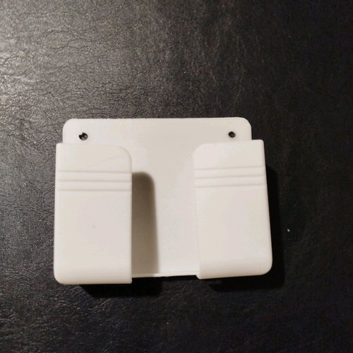 Mobile phone charging holder new, white PVC, fits phones up to 9 cm