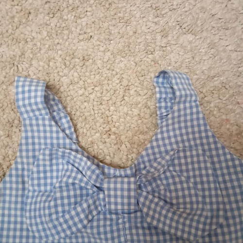 Miss Ebita top shirt for 1-year-old girl like new, checkered