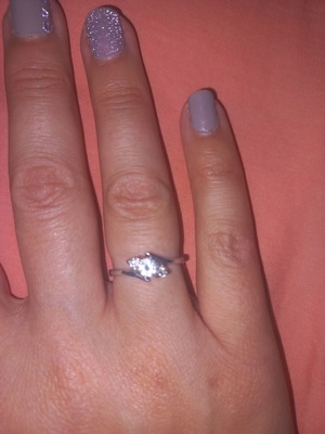 Silver ring with stones like new