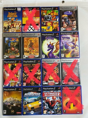 Παιχνίδια PlayStation 2 μεταχειρισμένα με Asterix, Jak, Spyro, Need for Speed, Marvel