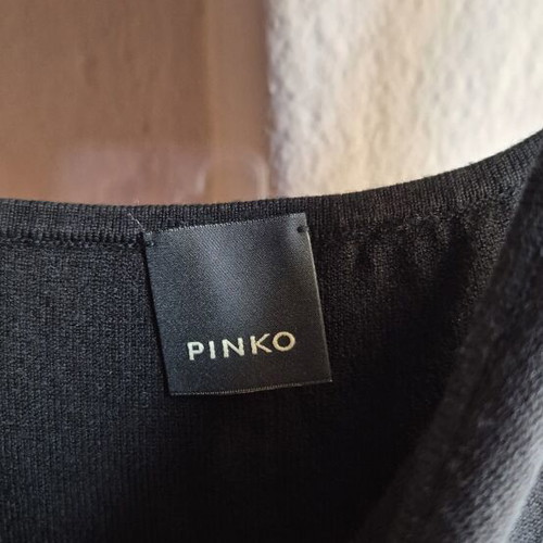Pinko black dress S like new, stretch elegant casual and evening