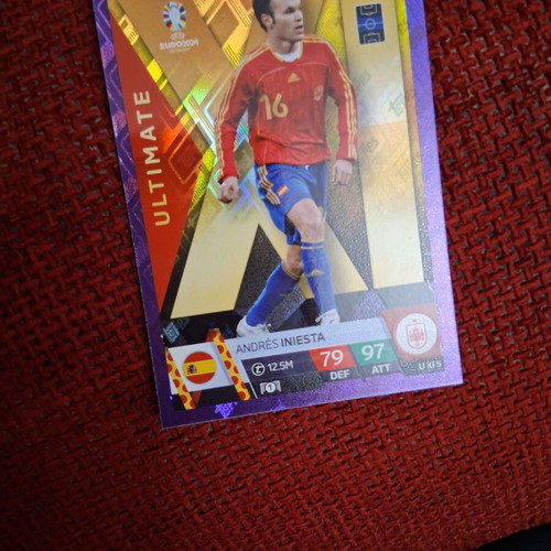 Iniesta and Courtois 2024 cards like new