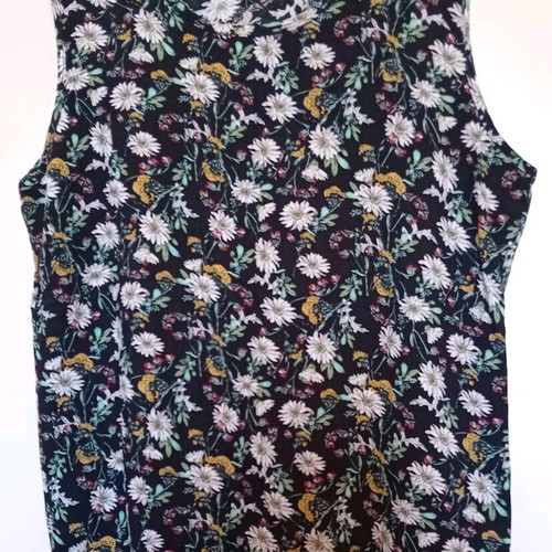 E&D S.R.L Women's Blouse Black Floral Like New Size XXL