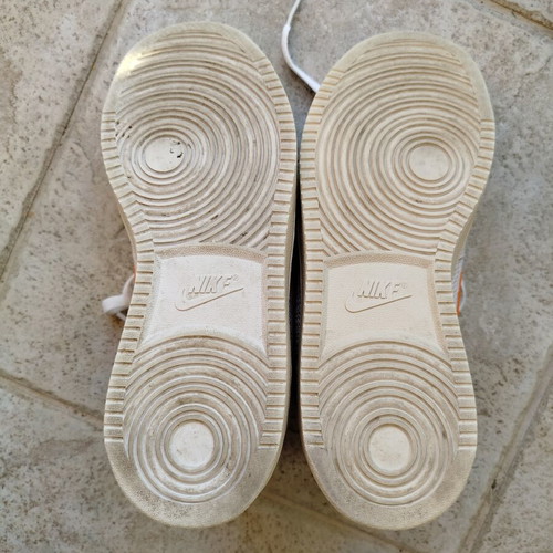 Nike WMNS Ebernon Low sneakers like new, white and orange peel