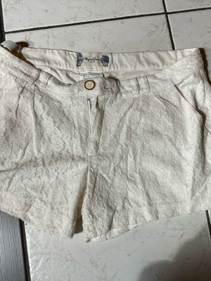 Mayoral white lace shorts like new for girls 13-16 years