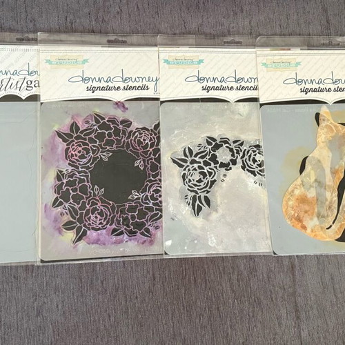 Donna Downey Signature Stencils used craft designs