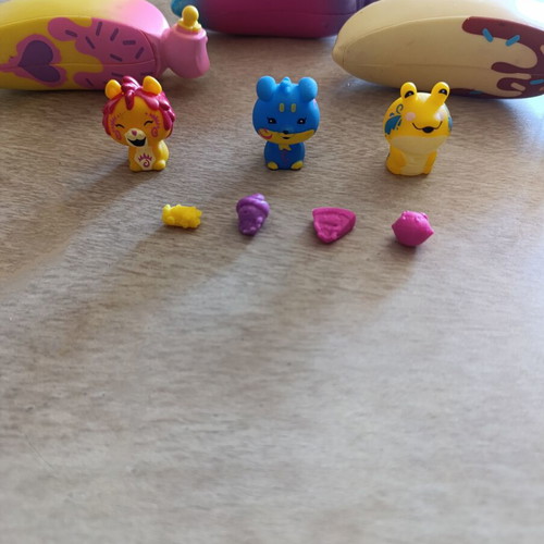 Go Bananas figures used, miniatures with animals and dolls