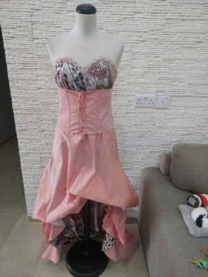 Maxi dress with corset like new, size M