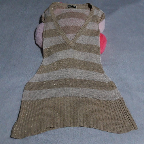 Sleeveless gold blouse dress like new, size Medium