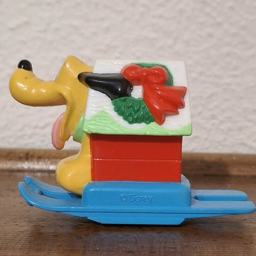 Disney Pluto Christmas House PVC like new
