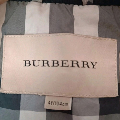 Burberry kids thin jacket 4Y 104cm dark blue, like new