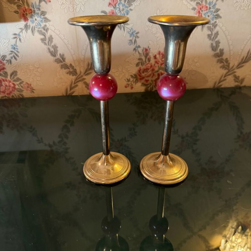 Bronze candle holders like new, original design