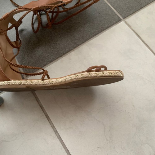 Gladiator sandals Exe new, camel beige and brown, size 41