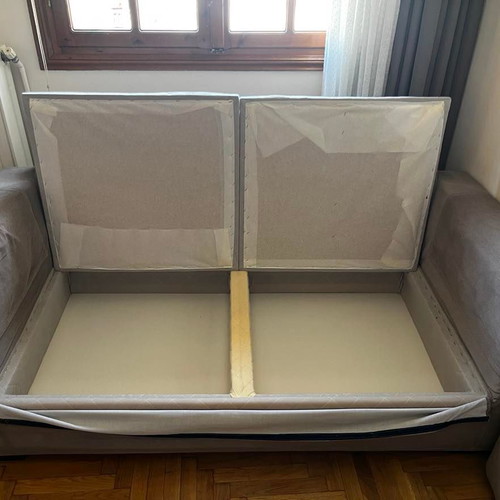 Sofa set 3-seater and 2-seater with storage and removable covers
