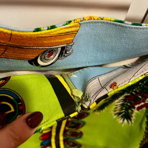 Gianni Versace Couture vintage mini skirt like new, multicolor