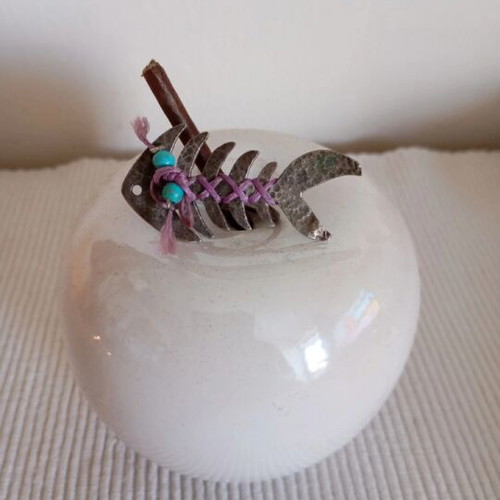 Fishbone ring handmade like new
