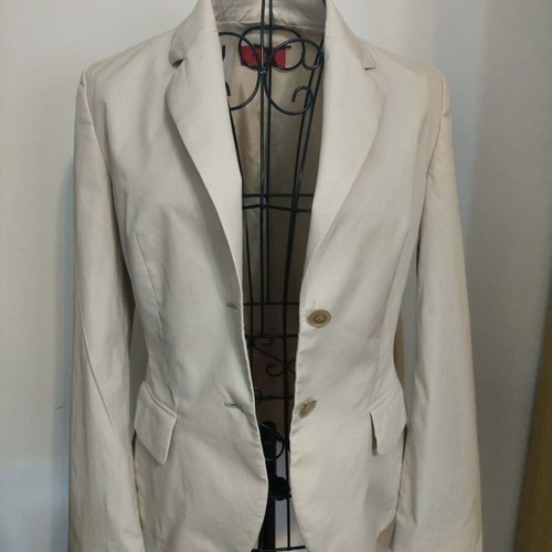 Boss vintage women's beige blazer jacket size Small like new