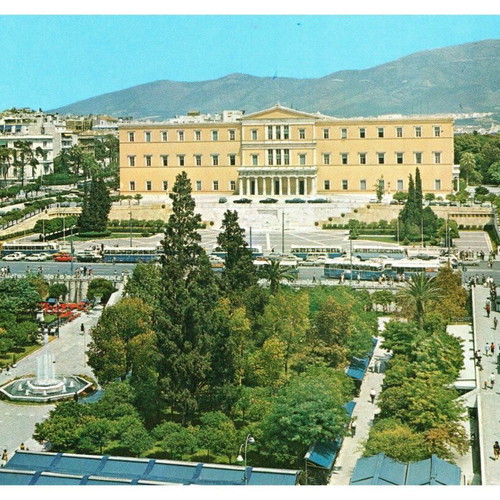 Collectible postcards used, pack of 10, Athens 1970-80
