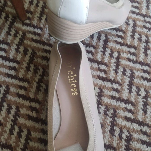 D Chicas Leather Women's Shoes Size 38 Beige like new