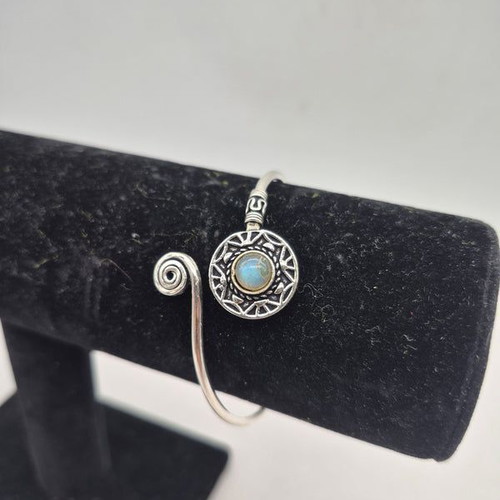 Labradorite Crystal Bracelet silver plated new