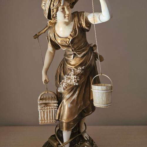 Auguste Moreau table lamp used