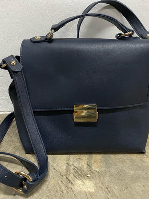 Τσαντάκι μπλε Zara χιαστί μεταχειρισμένο