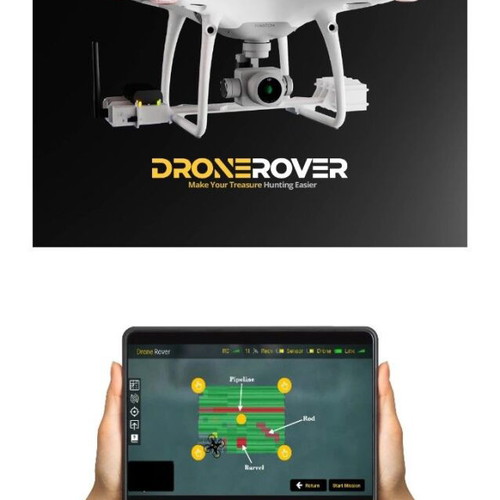 Drone Rover 3D Scanner Metal Detector new with powerful magnetic sensor