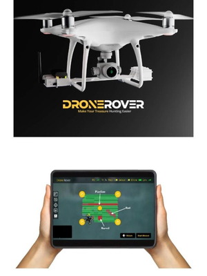 Drone Rover 3D Scanner Metal Detector new with powerful magnetic sensor