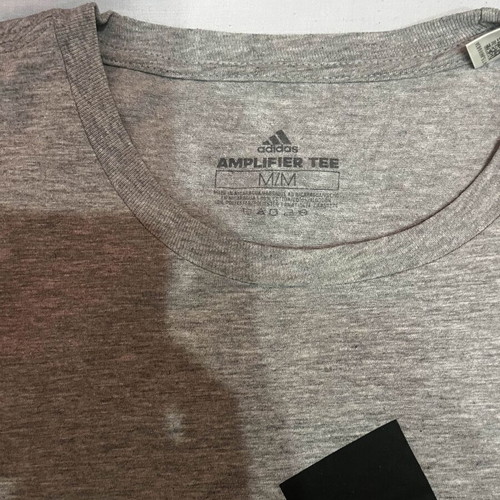 Adidas men's t-shirt used, medium, grey