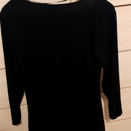 Zara cocktail blouse medium, black long sleeve with crystals, new