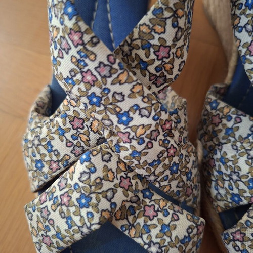Zara women's floral platform sandals size 40