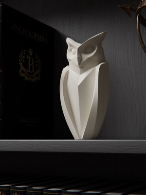 Κουκουβάγια διακοσμητικό βιβλιοθήκης κατόπιν παραγγελίας 3-D printed