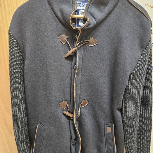 Dors men's cardigan knit used, size 3XL, blue and brown