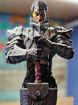 Berserk Statue ръчно боядисана, височина 48 см, нова