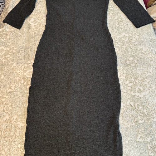 Pink Woman dress gray like new, lightly worn, warm fabric