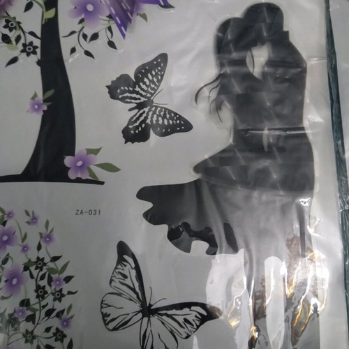 3D wall stickers, two large sheets, new