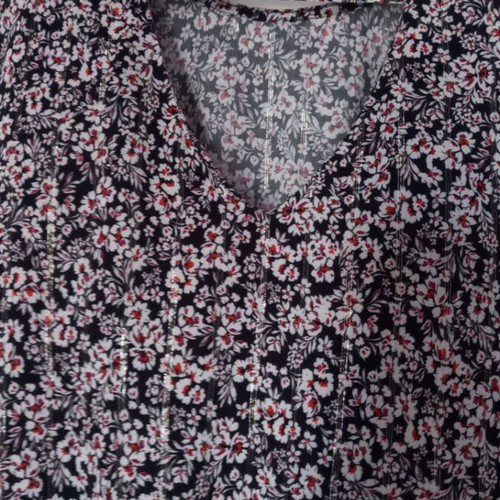 Toi&Moi women's blouse M, black with multicolour floral pattern