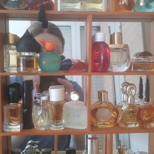 Miniature Perfumes Collection Like New With Handmade Display Cases
