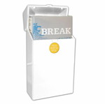 Plastic pack case 100's with button white new