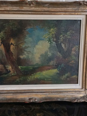 Oil painting used like new, dimensions 54 x 42