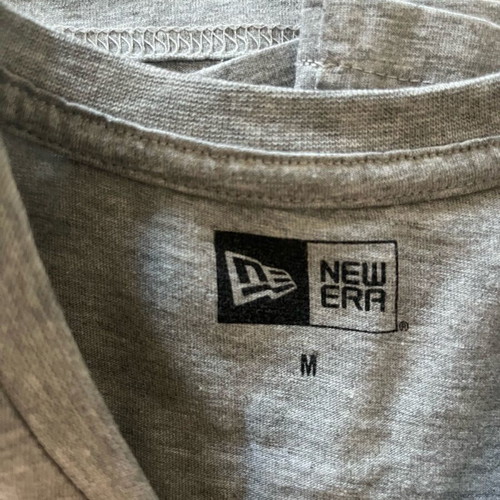 New Era T-shirt used, gray, size M