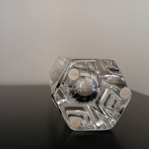 Kosta Boda crystal vase, height 18cm, diameter 8cm