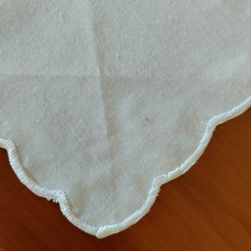 Spring embroidered and crocheted lace table linens pack of three used