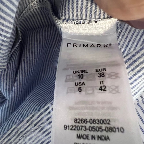 Primark long-sleeve blouse, multicolour, size M