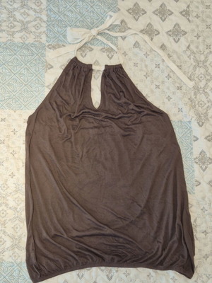 Intimissimi backless brown blouse like new, size L