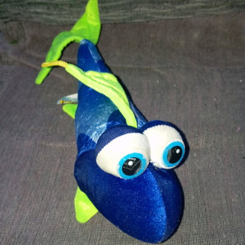 Plush fish used, 30 centimeters