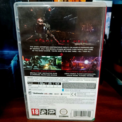 Doom Nintendo Switch like new, English version