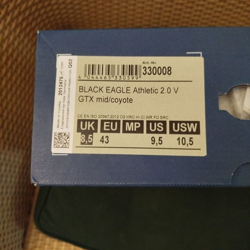 Haix Eagle Athletic 2.0V boots, beige coyote, Goretex