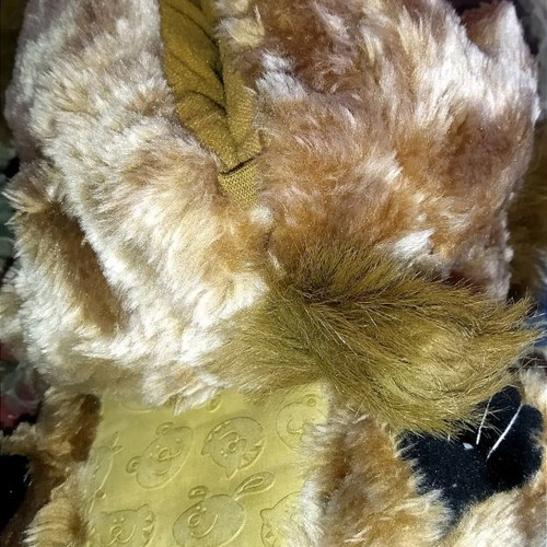 Bigshoes sock slippers used, brown, one size up to 45