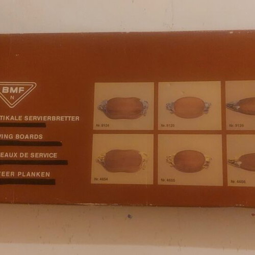 BMF Rustikales Servierbrett Serving Board New, Fish Design